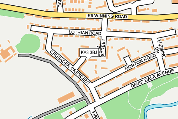 KA3 3BJ map - OS OpenMap – Local (Ordnance Survey)