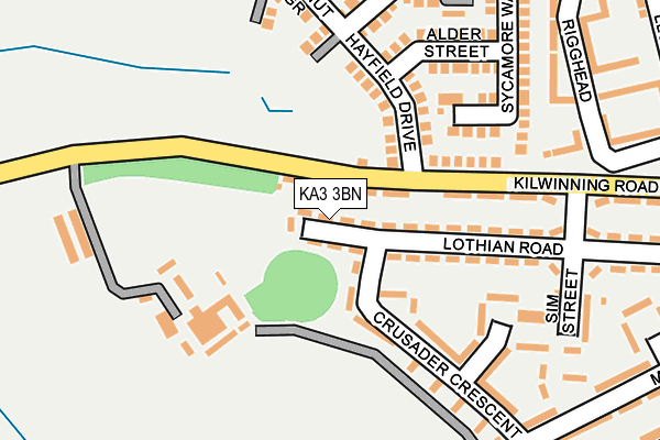 KA3 3BN map - OS OpenMap – Local (Ordnance Survey)