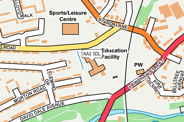 KA3 3DL map - OS OpenMap – Local (Ordnance Survey)