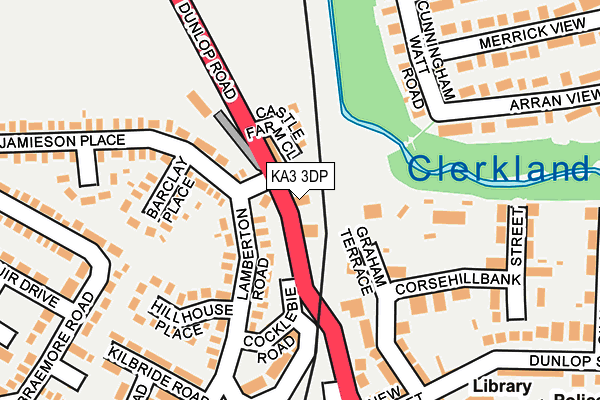 KA3 3DP map - OS OpenMap – Local (Ordnance Survey)