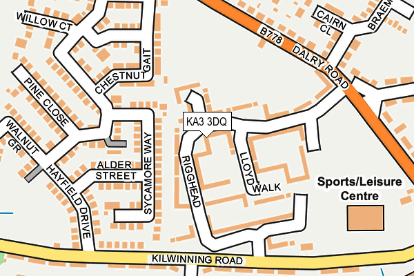 KA3 3DQ map - OS OpenMap – Local (Ordnance Survey)