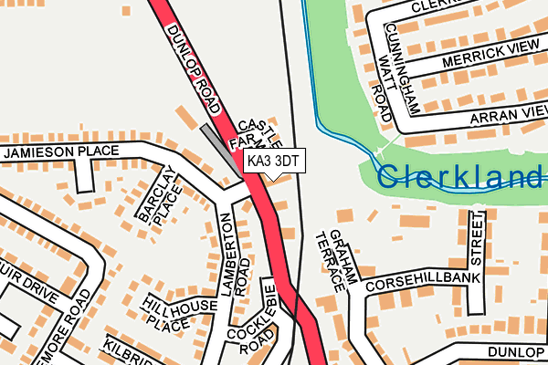 KA3 3DT map - OS OpenMap – Local (Ordnance Survey)