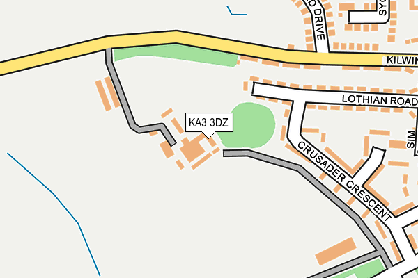 KA3 3DZ map - OS OpenMap – Local (Ordnance Survey)