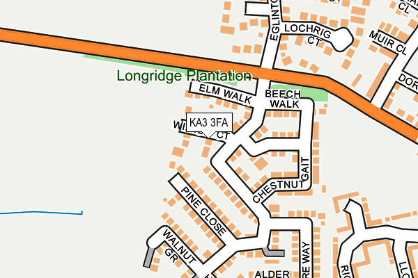 KA3 3FA map - OS OpenMap – Local (Ordnance Survey)