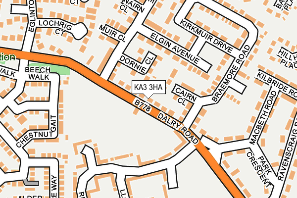 KA3 3HA map - OS OpenMap – Local (Ordnance Survey)