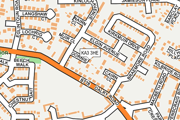 KA3 3HE map - OS OpenMap – Local (Ordnance Survey)