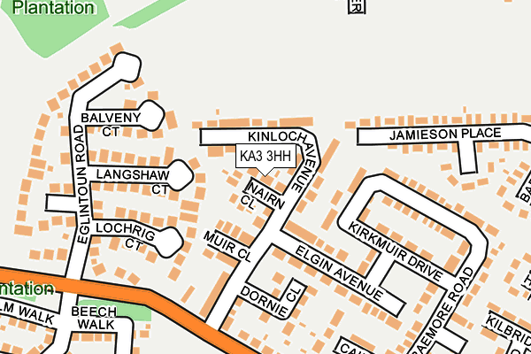 KA3 3HH map - OS OpenMap – Local (Ordnance Survey)