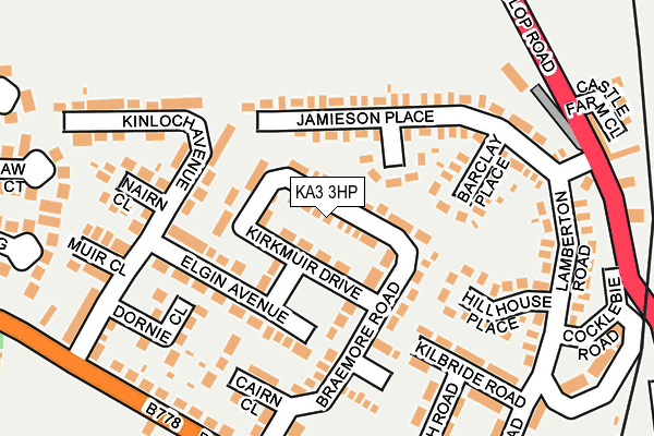 KA3 3HP map - OS OpenMap – Local (Ordnance Survey)