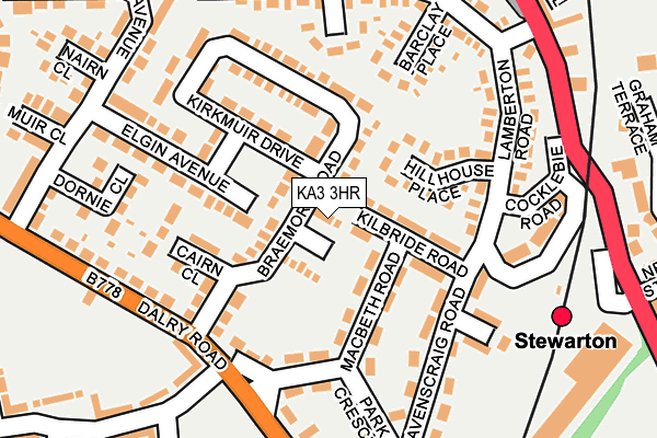 KA3 3HR map - OS OpenMap – Local (Ordnance Survey)