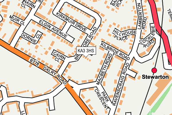 KA3 3HS map - OS OpenMap – Local (Ordnance Survey)