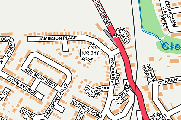 KA3 3HY map - OS OpenMap – Local (Ordnance Survey)