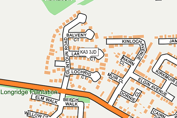 KA3 3JD map - OS OpenMap – Local (Ordnance Survey)