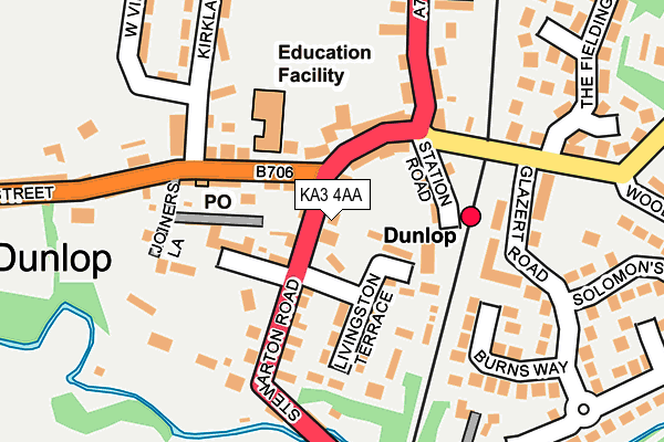 KA3 4AA map - OS OpenMap – Local (Ordnance Survey)