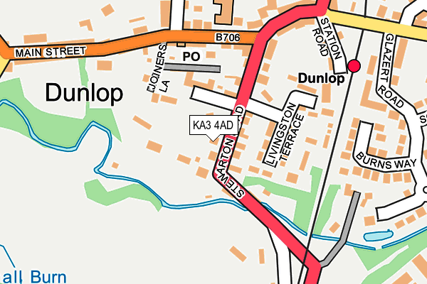 KA3 4AD map - OS OpenMap – Local (Ordnance Survey)