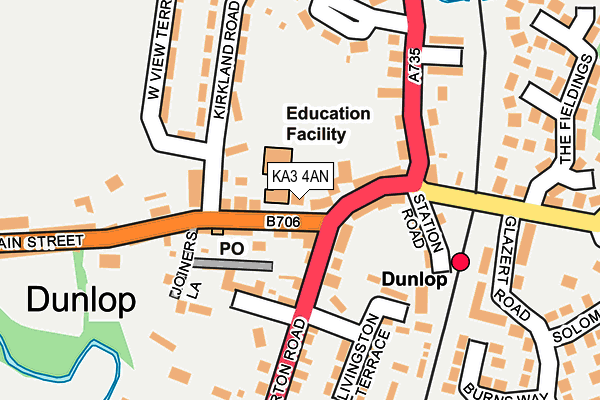 KA3 4AN map - OS OpenMap – Local (Ordnance Survey)