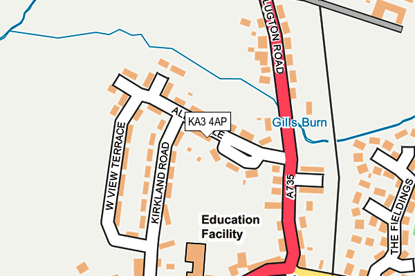 KA3 4AP map - OS OpenMap – Local (Ordnance Survey)