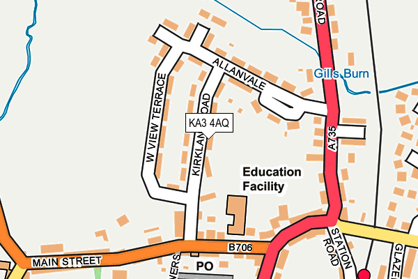 KA3 4AQ map - OS OpenMap – Local (Ordnance Survey)