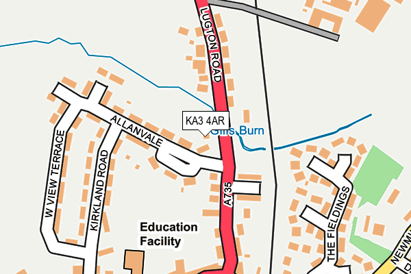 KA3 4AR map - OS OpenMap – Local (Ordnance Survey)