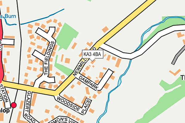 KA3 4BA map - OS OpenMap – Local (Ordnance Survey)