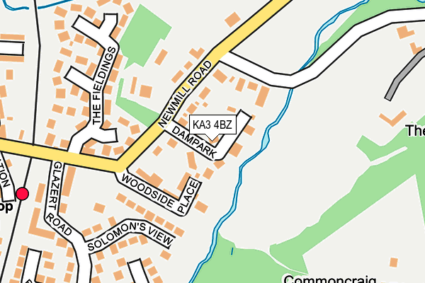 KA3 4BZ map - OS OpenMap – Local (Ordnance Survey)