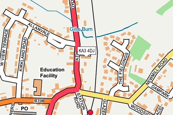 KA3 4DJ map - OS OpenMap – Local (Ordnance Survey)