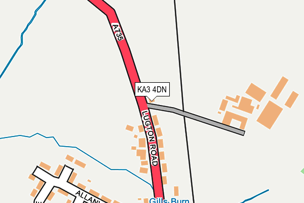 KA3 4DN map - OS OpenMap – Local (Ordnance Survey)