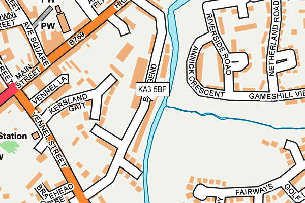 KA3 5BF map - OS OpenMap – Local (Ordnance Survey)