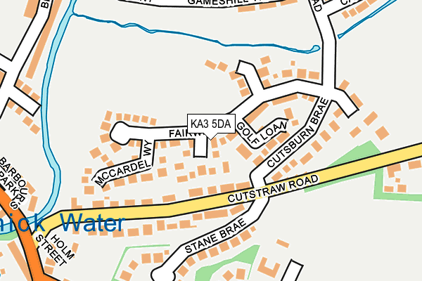 KA3 5DA map - OS OpenMap – Local (Ordnance Survey)