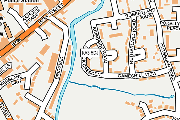 KA3 5DJ map - OS OpenMap – Local (Ordnance Survey)