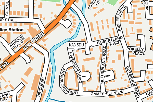 KA3 5DU map - OS OpenMap – Local (Ordnance Survey)