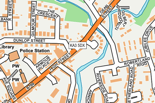 KA3 5DX map - OS OpenMap – Local (Ordnance Survey)
