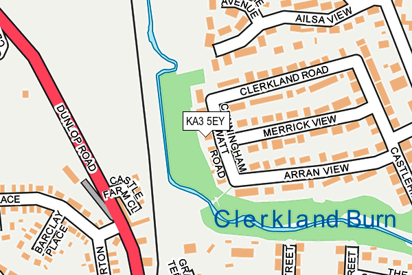 KA3 5EY map - OS OpenMap – Local (Ordnance Survey)