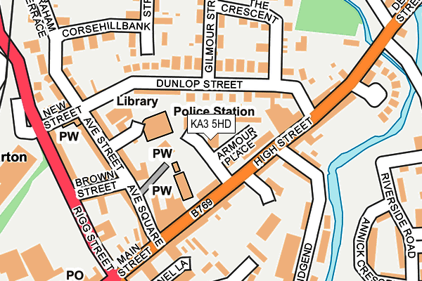 KA3 5HD map - OS OpenMap – Local (Ordnance Survey)