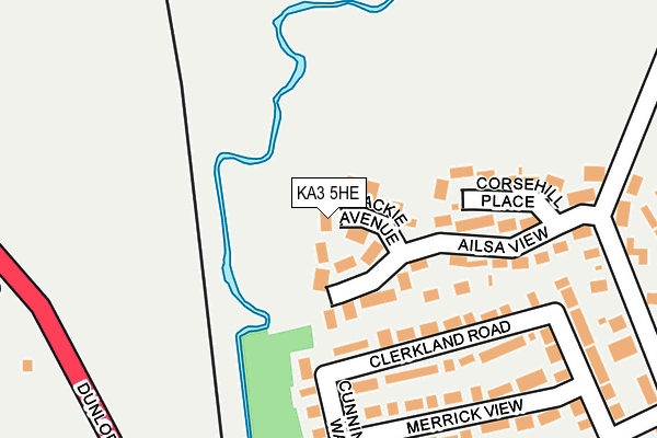 KA3 5HE map - OS OpenMap – Local (Ordnance Survey)