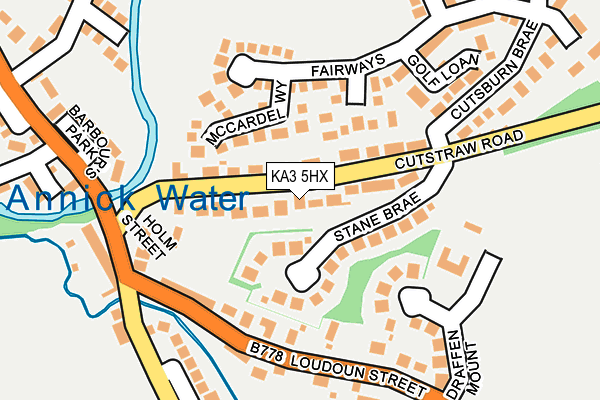 KA3 5HX map - OS OpenMap – Local (Ordnance Survey)