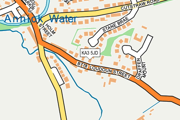 KA3 5JD map - OS OpenMap – Local (Ordnance Survey)