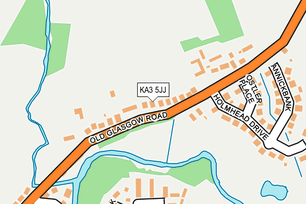 KA3 5JJ map - OS OpenMap – Local (Ordnance Survey)