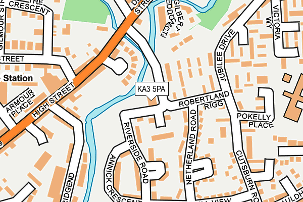KA3 5PA map - OS OpenMap – Local (Ordnance Survey)