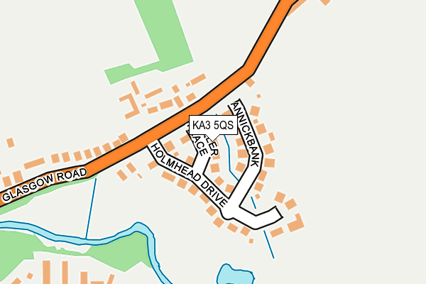 KA3 5QS map - OS OpenMap – Local (Ordnance Survey)