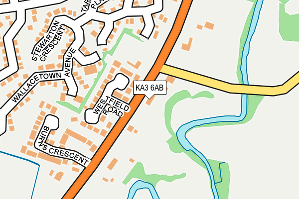 KA3 6AB map - OS OpenMap – Local (Ordnance Survey)