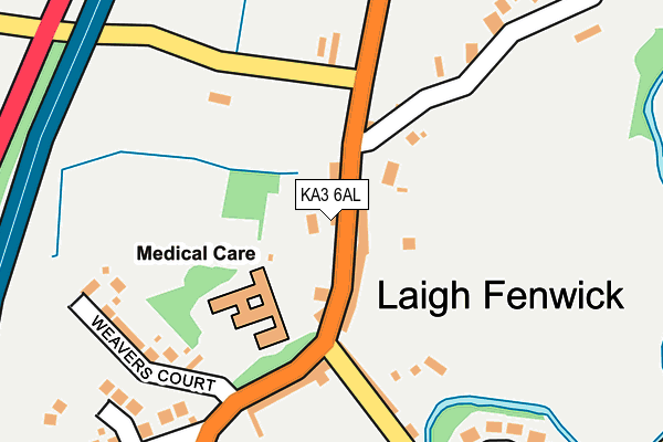 KA3 6AL map - OS OpenMap – Local (Ordnance Survey)