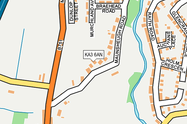 KA3 6AN map - OS OpenMap – Local (Ordnance Survey)