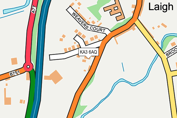 KA3 6AQ map - OS OpenMap – Local (Ordnance Survey)