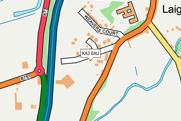 KA3 6AU map - OS OpenMap – Local (Ordnance Survey)