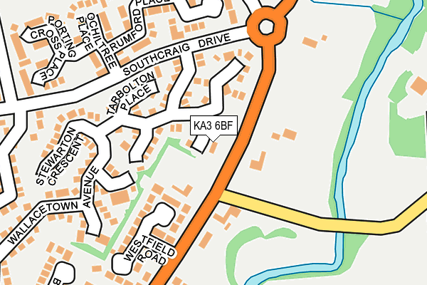 KA3 6BF map - OS OpenMap – Local (Ordnance Survey)