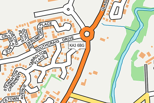 KA3 6BG map - OS OpenMap – Local (Ordnance Survey)