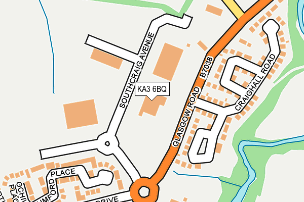KA3 6BQ map - OS OpenMap – Local (Ordnance Survey)