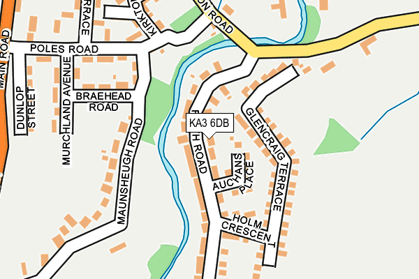 KA3 6DB map - OS OpenMap – Local (Ordnance Survey)