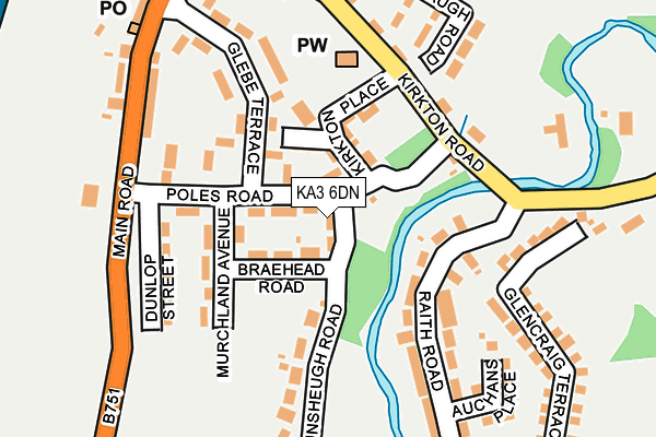 KA3 6DN map - OS OpenMap – Local (Ordnance Survey)