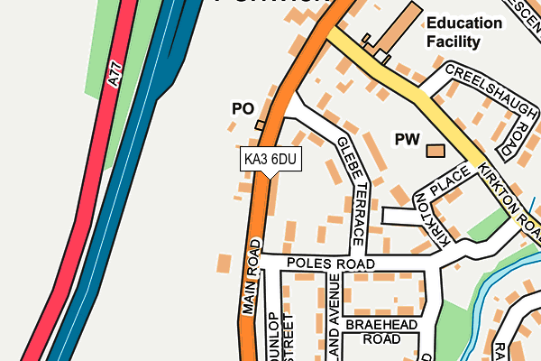 KA3 6DU map - OS OpenMap – Local (Ordnance Survey)